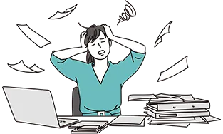 悩んでいる人のイラスト2